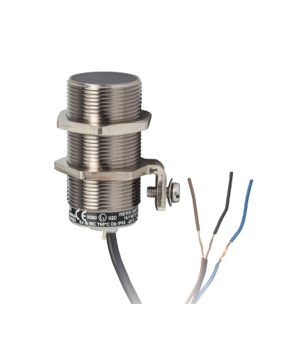 OsiSense XS Czujnik indukcyjny M30 z wyjściem PNP 1NC, 12/48V DC, kabel 2m, XSAV12373EX Schneider Electric