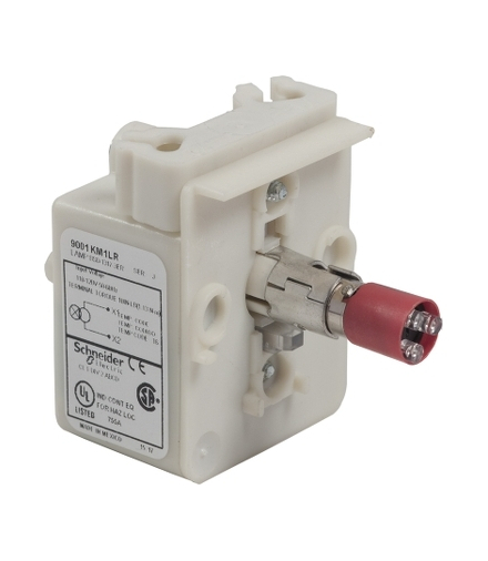 Harmony 9001K Rezystor modułu świetlnego 120V, czerwony LED, 30 mm, 9001KM38LR Schneider Electric