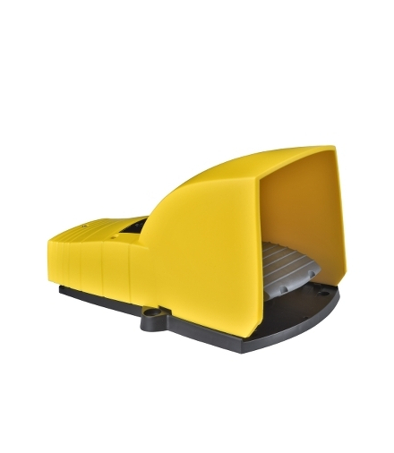 Harmony XPE Łącznik nożny pojedynczy z osłoną żółty 1 NC+1 NO plastikowy, XPEY510 Schneider Electric