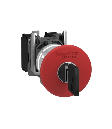Harmony XB4 STOP awaryjny, Ø40, czerwony, metalowy, XB4BS9445 Schneider Electric