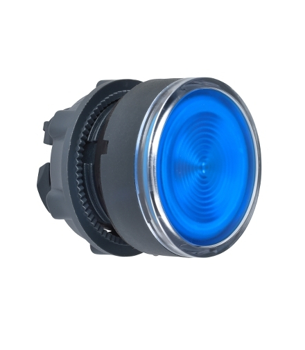 Harmony XB5 Główka przycisku płaskiego plastikowego, niebieska z możliwością wstawienia legendy, ZB5AA68 Schneider Electric