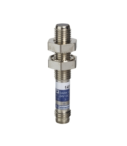 OsiSense XU Czujnik fotoelektryczny M8 z wyjściem PNP 1NO, 12/24V DC, konektor M8, XUAH0515S Schneider Electric