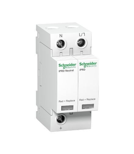 Ogranicznik przepięć Acti9 iPRD8-T23-1N 1+1-biegunowy Typ2+Typ3 8 kA, A9L08500 Schneider Electric