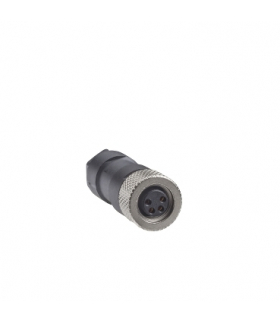 Konektor prosty żeński, M8, 4-pin., - dławik kablowy M9,5 x 1, XZCC8FDM40V Schneider Electric