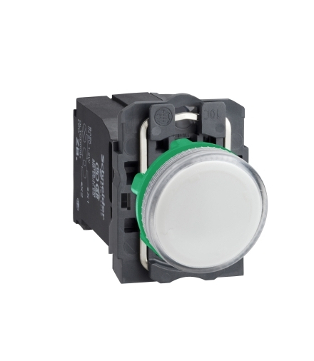 Biały wskaźnik świetlny Ø22 BA9s ŻAR, XB5AVCUST01 Schneider Electric