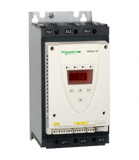 Układ łagodnego rozruchu ATS22 3 fazowe 208/600VAC 50/60Hz 55Kw 88A IP20, ATS22D88S6U Schneider Electric