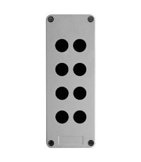 Harmony XAPS Pusta kaseta sterująca 8 otworów w 2 kolumnach Ø22 szara 151x241 mm plastikowa, XAPA2108 Schneider Electric