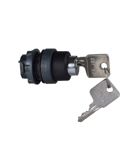Harmony XB5 Główka przełącznika z kluczem, Wciśnięcie i obrót, Okrągła, Plastikowa, 22 mm, ZB5AFDA Schneider Electric