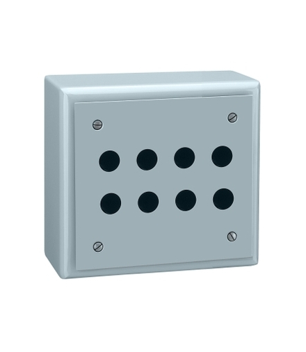 Harmony XAP Pusta obudowa z gotowymi otworami 8 otworów w 4 kolumnach blacha stalowa, XB2SL42009 Schneider Electric