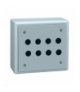 Harmony XAP Pusta obudowa z gotowymi otworami 8 otworów w 4 kolumnach blacha stalowa, XB2SL42009 Schneider Electric