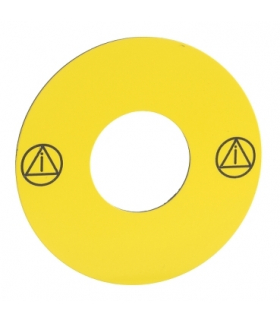 Harmony XB6 Etykieta do przycisku bezpieczeństwa, żółta, bez oznaczenia, ZB6Y7001 Schneider Electric