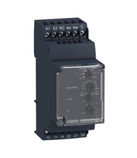 Zelio Control Przekaźnik kontroli poziomu cieczy, 24 240V AC/DC, 2C/O 5A, RM35LM33MW Schneider Electric
