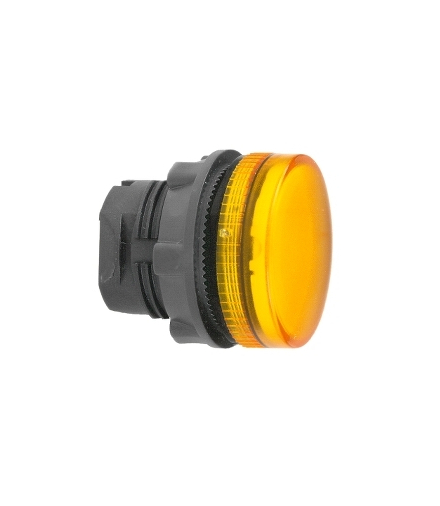 Harmony XB5 Napęd wskaźnika świetlnego LED pomarańczowy karbowane soczewki plastikowy, ZB5AV053S Schneider Electric