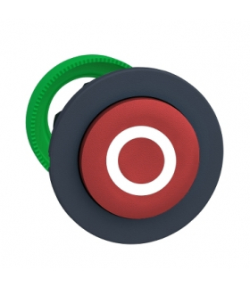 Płaski Czerwony Przycisk Główk Biały, ZB5FL432 Schneider Electric