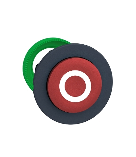 Płaski Czerwony Przycisk Główk Biały, ZB5FL432 Schneider Electric