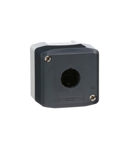 Harmony XALD Pusta kaseta sterująca 1 otwór Ø22 ciemnoszara z jasnoszarą bazą, plastikowa, XALD01H7 Schneider Electric