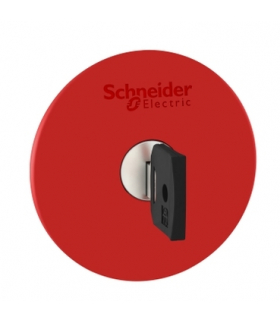 Harmony XB4 Napęd przycisku zatrzymania awaryjnego Ø60 z kluczem 455 czerwony metalowy, ZB4BS964 Schneider Electric