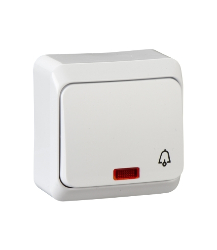 Prima Przycisk "dzwonek" z podświetleniem biały Schneider WDE001015