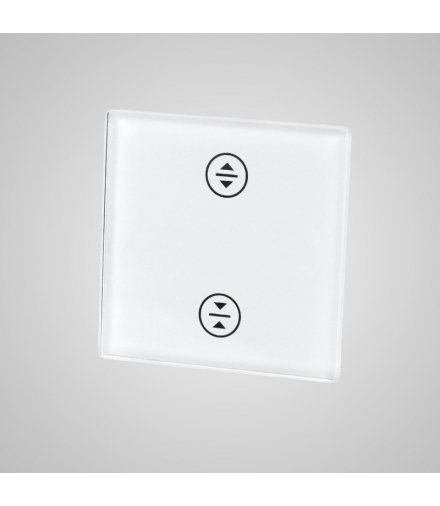 Mały panel szklany, żaluzja, biały