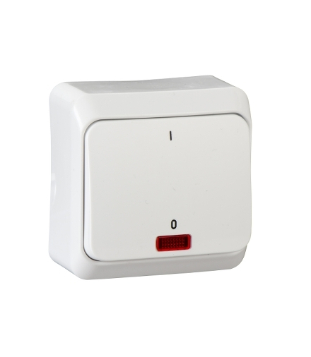 Prima Łącznik 2-biegunowy z podświetleniem biały Schneider WDE001021