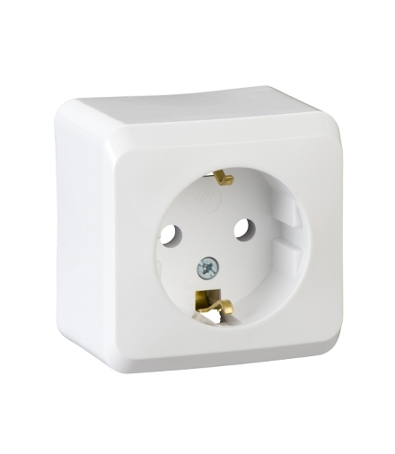 Prima Gniazdo pojedyncze SCHUKO biały Schneider WDE001080