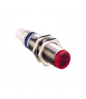 OsiSense XU Czujnik fotoelektryczny M18 z wyjściem PNP 1NO/1NC 12/24V DC, konektor M12, XUBTSPSNM12 Schneider Electric