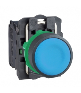 Harmony XB5 Przycisk płaski niebieski, plastikowy, XB5AA61 Schneider Electric