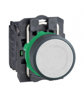 Harmony XB5 Przycisk płaski biały, plastikowy, XB5AA11 Schneider Electric