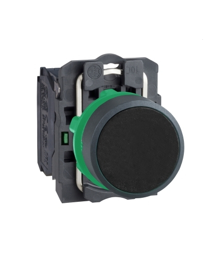 Harmony XB5 Przycisk płaski czarny, plastikowy, XB5AA21 Schneider Electric