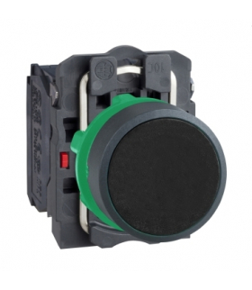Harmony XB5 Przycisk płaski czarny z samoczynnym powrotem bez oznaczenia, plastikowy, XB5AA25 Schneider Electric
