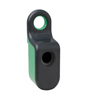 Puste kaseta podręczne do użytku mobilnego, plastikowe, zielone, 1 wycięcie, ZBRM21 Schneider Electric