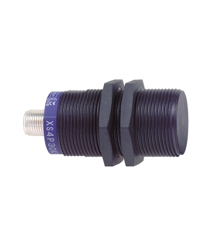 OsiSense XS Czujnik indukcyjny M30 z wyjściem PNP 1NO, 12/48V DC, konektor M12, XS4P30PA370D Schneider Electric