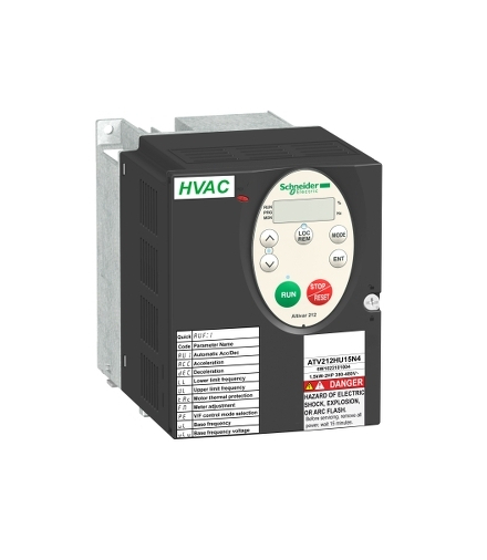 Przemiennik częstotliwości ATV212 3 fazowe 380/480VAC 50/60Hz 2.2kW 5.1A IP21, ATV212HU22N4 Schneider Electric