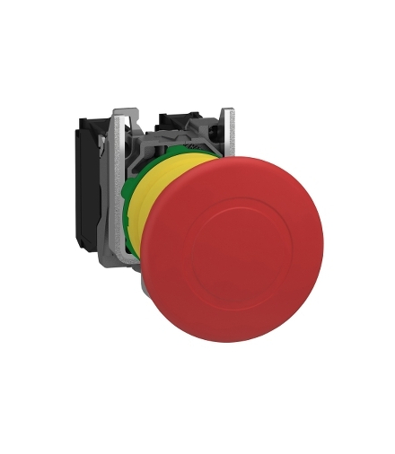 Harmony XB5 Przycisk stop awaryjny Ø40 czerwony plastikowy, XB5AT845 Schneider Electric