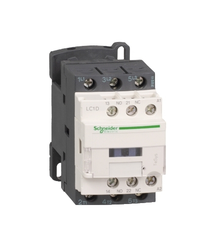 Stycznik mocy LC1D09B5 I9A AC-3 cewka 24VAC 50Hz styk pom 1NO 1NC zaciski skrzynkowe Schneider Electric