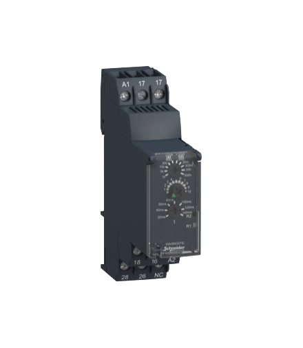 Zelio Time Przekaźnik czasowy gwiazda trójkąt 24 240V AC/DC, 1s/300h, styk 2 C/O 8A, RE22R2QGMR Schneider Electric