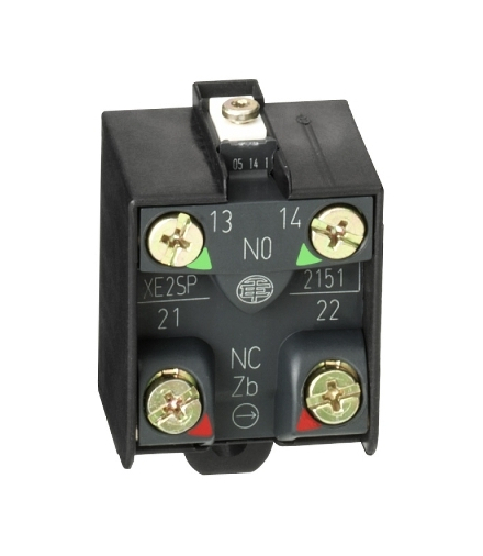 OsiSense XC Blok styków łącznika krańcowego działanie migowe 1NC+1NO, XE2SP2151 Schneider Electric