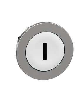 Płaski Biały Cap Przycisk Głow.Cza I, ZB4FA131 Schneider Electric