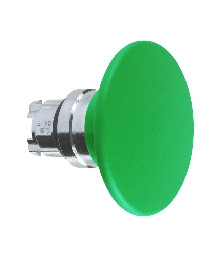 Harmony XB4 Główka przycisku grzybkowego z samczynnym powrotem Ø60 zielona metalowa, ZB4BR3 Schneider Electric