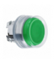 Harmony XB4 Główka przycisku okapturzonego wystającego z samoczynnym powrotem zielona metalowa, ZB4BP3 Schneider Electric