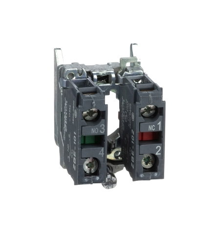 Harmony XB4 Korpus mocujący styk 1N/O + 1N/C, zacisk śrubowy, ZB4BZ105 Schneider Electric