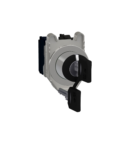 Harmony XB4 Przycisk zlicowany Ø30.5 klucz 455 3 pozycyjny stabilny odryglowanie kluczem 2NO, XB4FG03 Schneider Electric