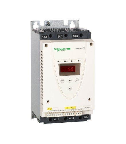 Układ łagodnego rozruchu ATS22 3 fazowe 230/600VAC 50/60Hz 30kW 47A IP20, ATS22D47S6 Schneider Electric