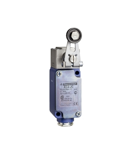 OsiSense XC Łącznik krańcowy z rolką z ramieniem, 1 styk C/O, zaciski śrubowe, XC2JC10111 Schneider Electric