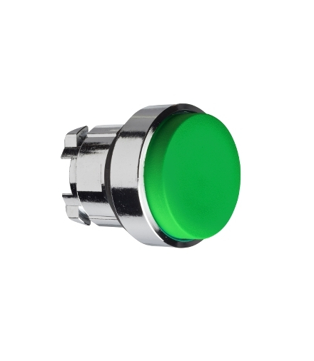 Harmony XB4 Główka przycisku wystającego z samoczynnym powrotem zielona metalowa, ZB4BL3 Schneider Electric