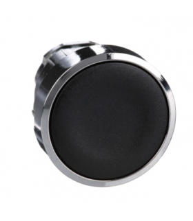 Harmony XB4 Główka przycisku płaskiego metalowego, czarna bez oznaczenia, ZB4BA2 Schneider Electric