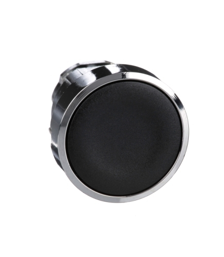 Harmony XB4 Główka przycisku płaskiego metalowego, czarna bez oznaczenia, ZB4BA2 Schneider Electric