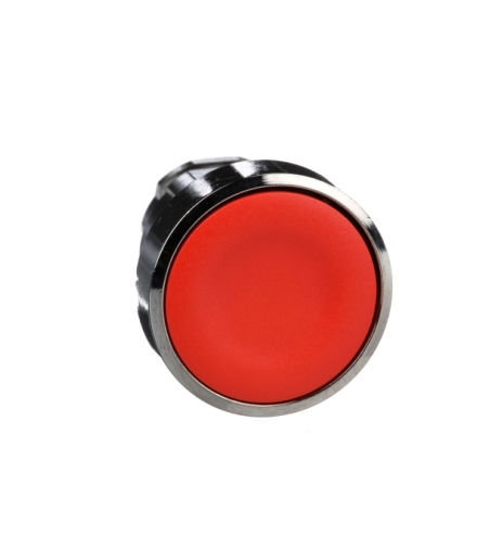 Harmony XB4 Główka przycisku płaskiego metalowego, czerwona bez oznaczenia, ZB4BA4 Schneider Electric