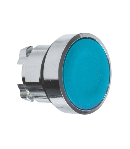 Harmony XB4 Główka przycisku płaskiego metalowego, niebieska bez oznaczenia, ZB4BA6 Schneider Electric