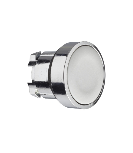 Harmony XB4 Główka przycisku płaskiego metalowego, szara bez oznaczenia, ZB4BA8 Schneider Electric